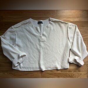 Oversized cream sweater